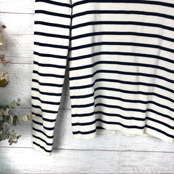 WHITE HOUSE BLACK MARKET Striped Sweater Top - Picture 4 of 4